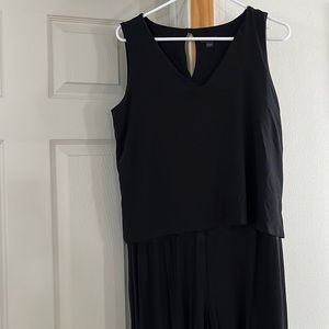 J Jill one piece jumpsuit with overlay top